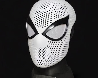 Carcasa facial de Spider-Man para PS4, lentes magnéticas