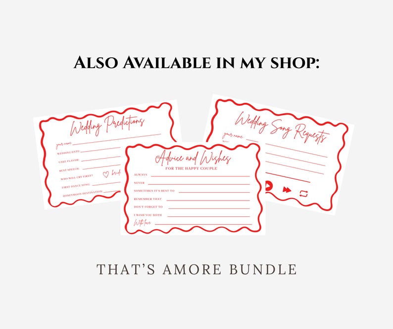 Find the Guest Bridal Shower Bingo Game: Printed Cards image 6
