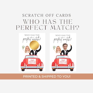 Juego de rascar para despedida de soltera, emparejamiento de famosos, juego de boda