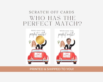 Bridal Shower Scratch Off Game, Celebrity Match, Wedding Game