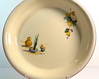Vintage Homer Laughlin Conchita Oven Serve Pie Plate Southwestern USA 1938-41