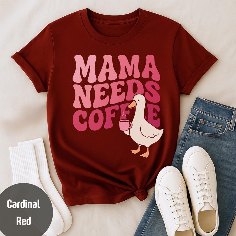 Coffee Mom Shirt Funny Mom Life Tee Gift for Mom Tee Cute Morning Graphic T-Shirt for Women Gift for Her bild 3