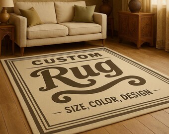 Custom Handmade Wool Rug: Choose Your Size, Color & Design