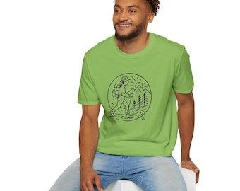 Explore the Outdoors Unisex Softstyle T-Shirt | Hiking Shirt, Adventure Tee, Camping Gift, Nature Lover Apparel, Travel Clothing