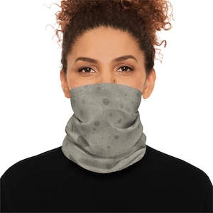Polaina de cuello con mapa topográfico de estilo lunar, bufanda ligera, mascarilla facial para exteriores con fases lunares, regalo para aficionados a la astronomía, accesorio celestial