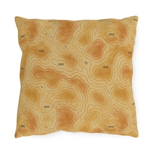Topo Outdoor Adventure Pillows | Camping Decor, Nature Vibes, Cabin Accessories, Hiking Gift Ideas, Wilderness Theme