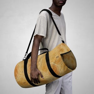 Braune Mountain Topo Weekender Duffel, Leichte Wanderkarte Reisetasche, Outdoor Abenteuer Tragen für Wandern & Cabin Escapes