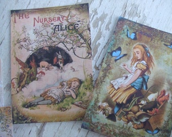 Alice in Wonderland notecards - Alice notecards -  notecards -  blank notecards - embellishments
