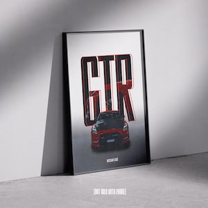 Nissan GTR R35 Poster | JDM Wall Art Print | 18x24 Digital Print | Premium Car Poster | Garage Decor | Gift for Car Enthusiasts