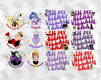 Evil Villains Tour PNG: Halloween Spooky Season Design (Digital Download)