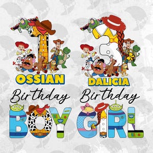 Custom Birthday Boy Png Toy Story, Birthday Girl Toy Story Jessie PNG, Custom Toy Story Png, Birthday Matching tee, PNG Instant Download