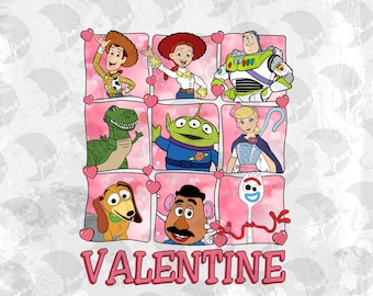 Valentine's Day Toy Story PNG, Animated Movie (Digital Download)
