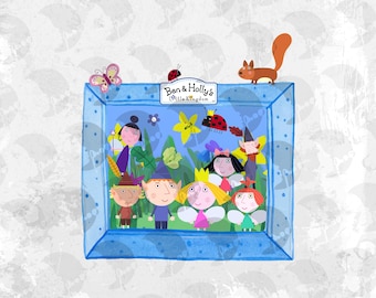 Magical Garden Ben Holly PNG: Fairy & Elf Little Kingdom (Digital Dowload)
