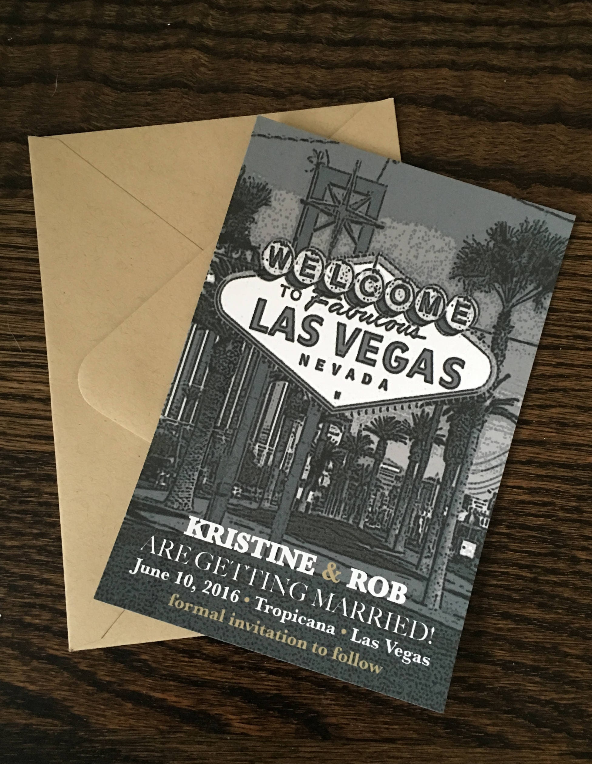 Las Vegas Wedding Invitation Vegas Wedding For Destination