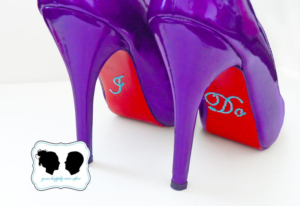 Wedding I DO Stickers for your Something Blue