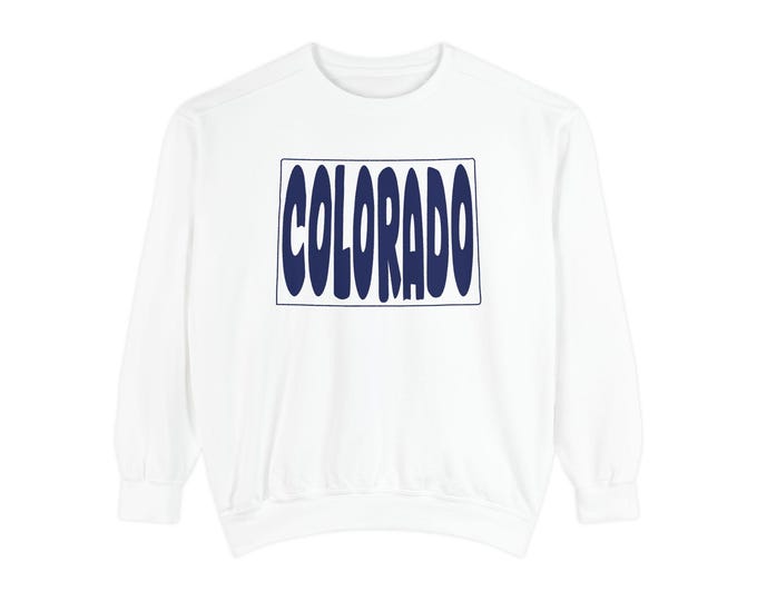 Colorado Retro Text Sweatshirt | State Pride Pullover