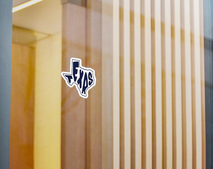 Texas State Outline with TEXAS Lettering Sticker | Vinyl Decal