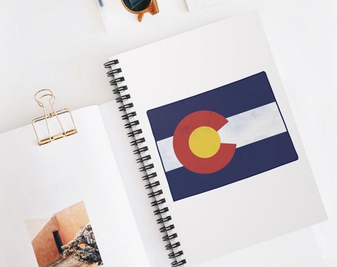 Colorado Flag Spiral Notebook | Ruled Lined Notebook