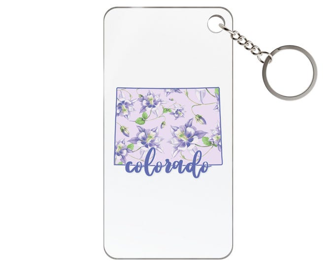 Colorado Violets Keychain
