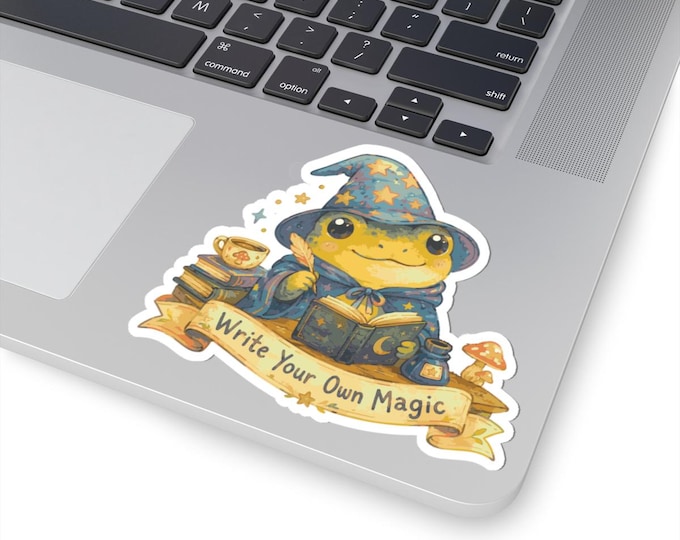 Write Your Own Magic frog wizard sticker | kiss-cut vinyl sticker