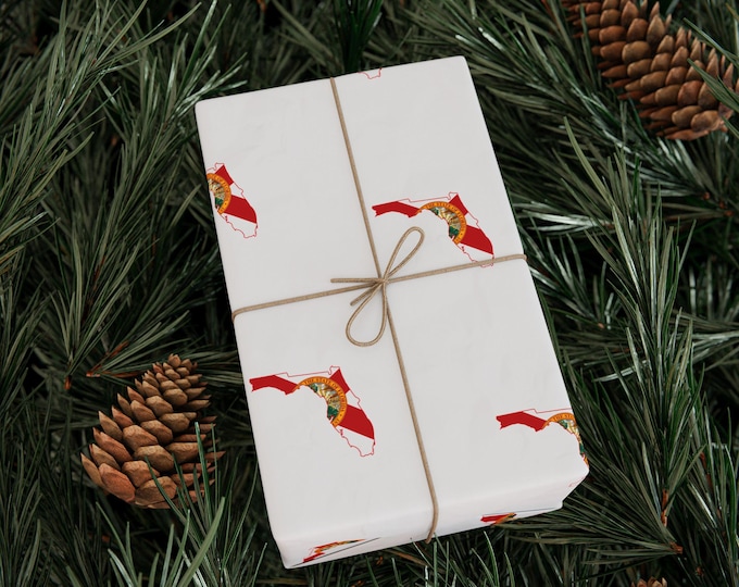 Florida Pattern Wrapping Paper | Christmas Holiday Paper Roll