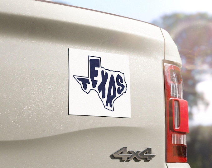 Texas State Outline Magnet | All-Weather Vinyl Car Decal
