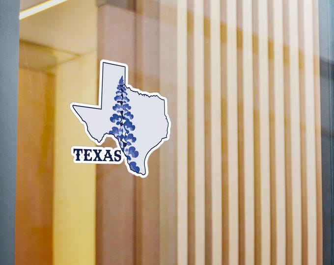 Bluebonnet Texas sticker | Kiss-cut vinyl decal
