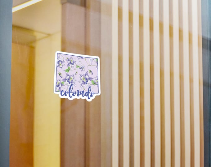 Floral Colorado sticker | Kiss-Cut Vinyl Decal
