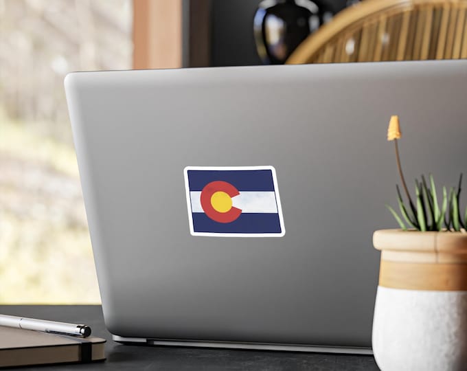Colorado State Flag Kiss-Cut Vinyl Decal | Sticker