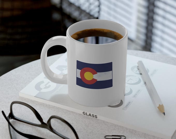 Colorado Flag Sunset Mug | 20oz Jumbo Coffee Mug
