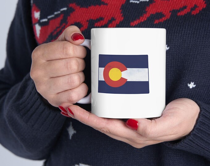 Colorado Sunset Flag Mug | Ceramic Coffee Cup