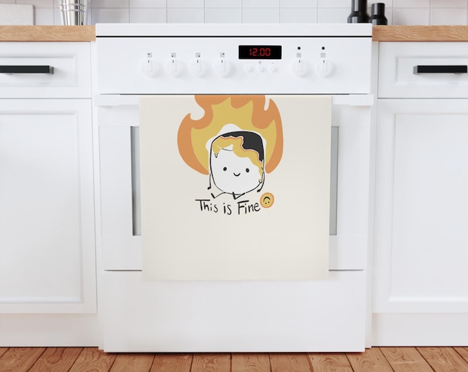 This is Fine Marshmallow Tea Towel | Organic Cotton Kitchen Absorbent (19.6" x 27.5")