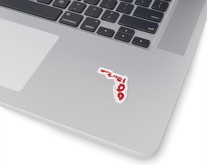 Florida state outline with stylized text Sticker | Kiss-Cut Sticker