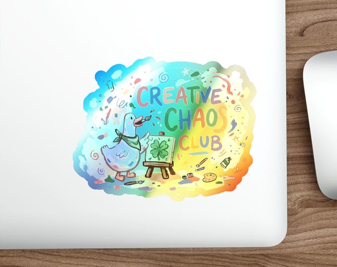 Creative Chaos Club Holographic Sticker