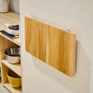Foldable Drop Leaf Wall Mounted Table, Space Saving Kitchen Dining Desk