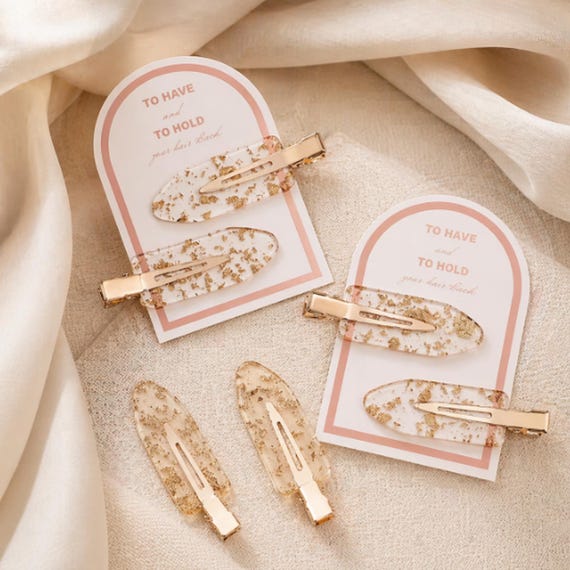To Have And To Hold Your Hair Back Non Crease Clips, Wedding Favour, Bridesmaid Gift, Make Up Clips, Bridesmaid Proposal Gift