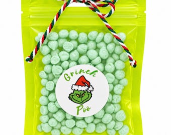 Grinch Poo Sweets, Christmas Stocking Filler, Funny Grinch Gift, Novelty Christmas Treat, Secret Santa Sweet Gift