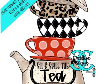 TEMPLATE:  Sit & Spill The Tea Template