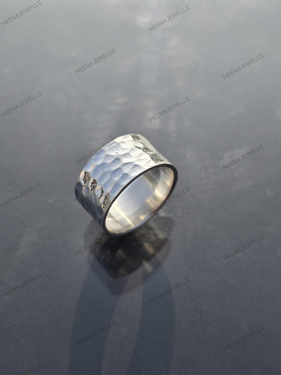 925 Sterling Silver Wide Band Ring – Handmade Bold Statement Jewelry - Etsy