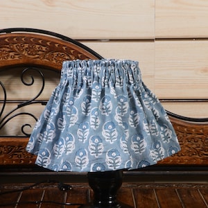 8&quot; Clip Lampshade Cover (Set of 2) –  Gray Floral Motif