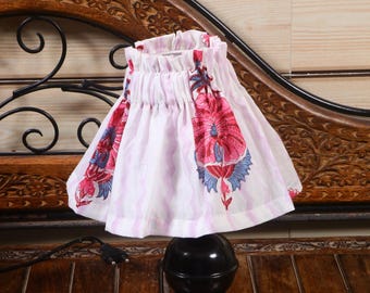 Couvre-abat-jour de 6 po. (Ensemble de 2) – Fleur rose