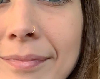 Gold Nose Ring, Choose your size