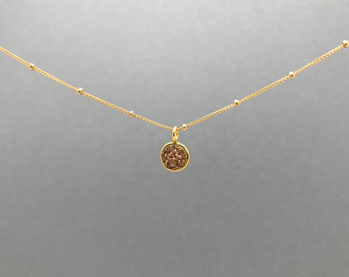 DRUZY Satellite Chain Necklace in 14k Gold Filled or Sterling Silver