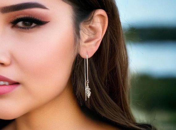 Multi Herkimer Diamond Hoops