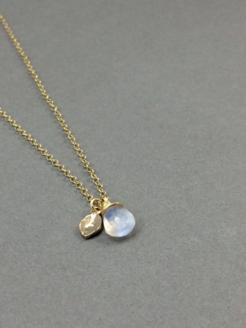 Moonstone Moonstone Charm Moonstone Pendant Natural Moonstone Jewelry Personalized Rainbow Moonstone Blue Moonstone Moonstone Necklace