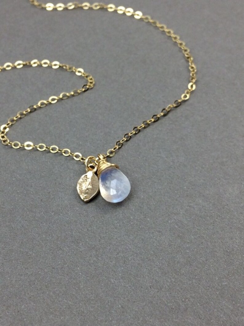 Moonstone Moonstone Charm Moonstone Pendant Natural Moonstone Jewelry Personalized Rainbow Moonstone Blue Moonstone Moonstone Necklace