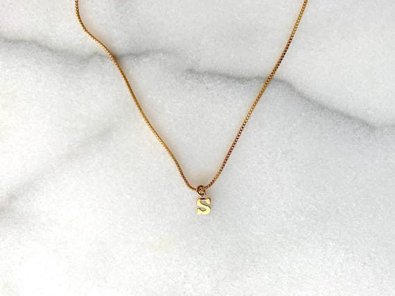 Initial Necklace – Custom Alphabet Pendant in 14k Gold Filled or Sterling Silver – Personalized Gift