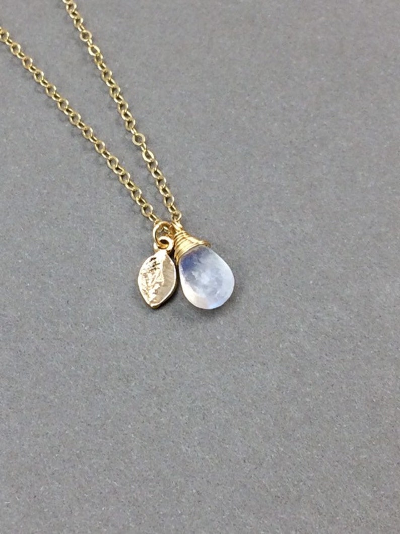 Moonstone Moonstone Charm Moonstone Pendant Natural Moonstone Jewelry Personalized Rainbow Moonstone Blue Moonstone Moonstone Necklace