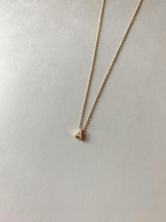 Initial Necklace – Personalized Gold Letter Pendant – Dainty Everyday Jewelry Gift