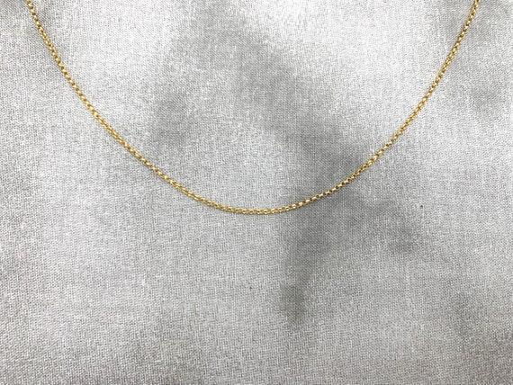 Rolo Chain Necklace – Minimalist 14k Gold Filled or Sterling Silver Layering Chain